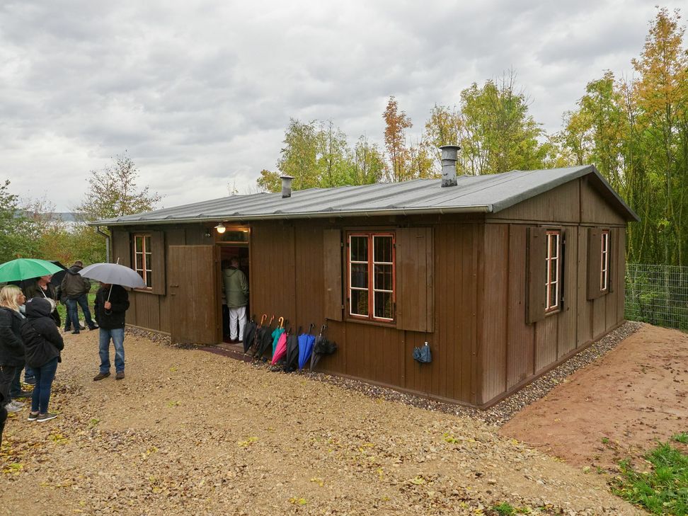 Die wiederaufgebaute RAD-Baracke. Foto: Willems