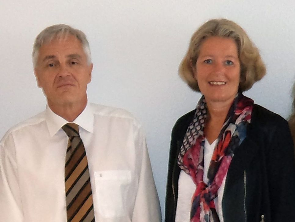 Willi Kaspari und Sabine Theisen, Geschäftsführer der Katholischen KiTa gGmbH Koblenz.