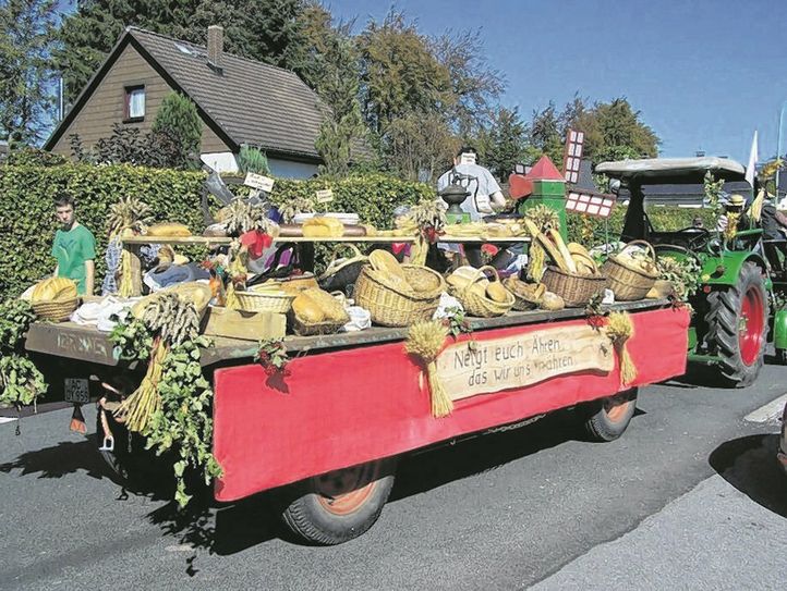 Tolle Erntedank-Motive lockten in der pandemiebedingten Pause ins Venndorf Mützenich.