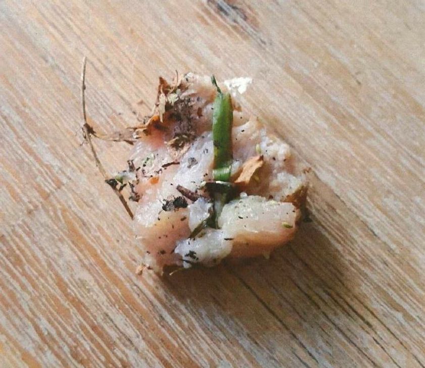 Diesen präparierten Köder hat eine Hundehalter am 4. Mai in Wiltingen gefunden. Foto: Polizei