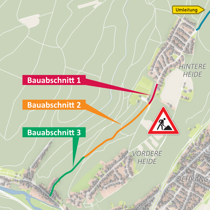 Die Straßenbauarbeiten im Karrenbachtal sind in drei Abschnitte aufgeteilt. Zuvor stehen Forstarbeiten auf dem Programm.
