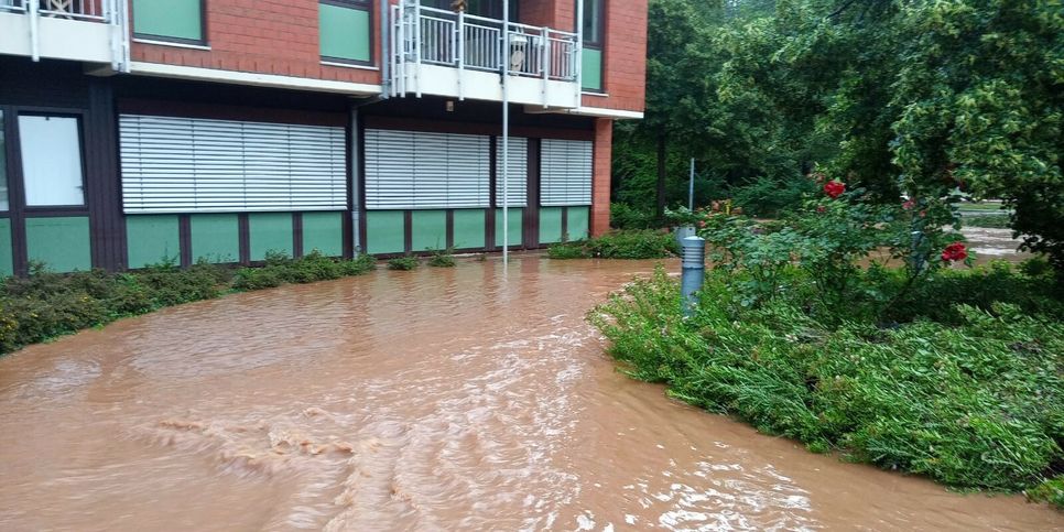 Schwer getroffen wurde auch das Theodor Roevenich Haus, eine der beiden Einrichtungen des Seniorenzentrums der Stiftung. Foto: Stiftung Marien-Hospital