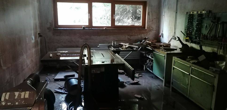 Auch die zertifizierte Rehaeinrichtung Klinik St. Martin, die Entwöhnungstherapien für suchtabhängige Frauen und Männer bietet, wurde von dem Unwetter hart getroffen. Foto: Stiftung Marien-Hospital