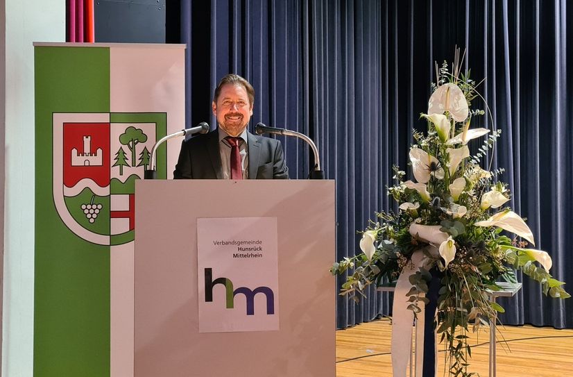 Bürgermeister Unkel bei seiner Neujahrsansprache.