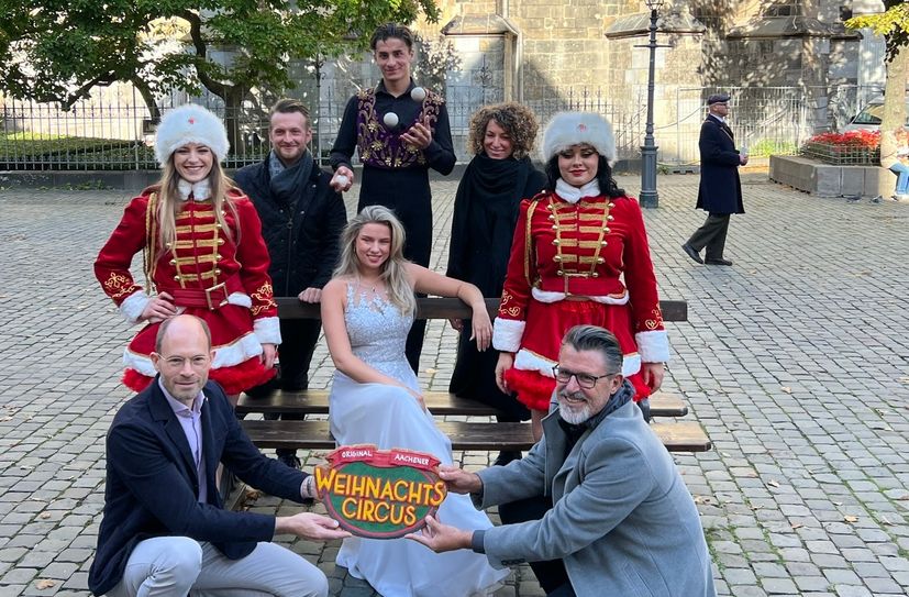 Darsteller, Sponsoren und Organisatoren freuen sich auf einen »FUNtastischen« Aachener Weihnachtscircus.