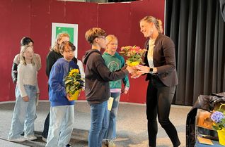 Die Fünftklässler am MGM danken Monschaus Bürgermeisterin Dr. Carmen Krämer für deren Offenheit, aber auch Klarhiet, dass es an den Kindern und Jugendlichen selbst liegt, sich politisch zu engagieren und ihren Wünschen Gehör zu verschaffen.