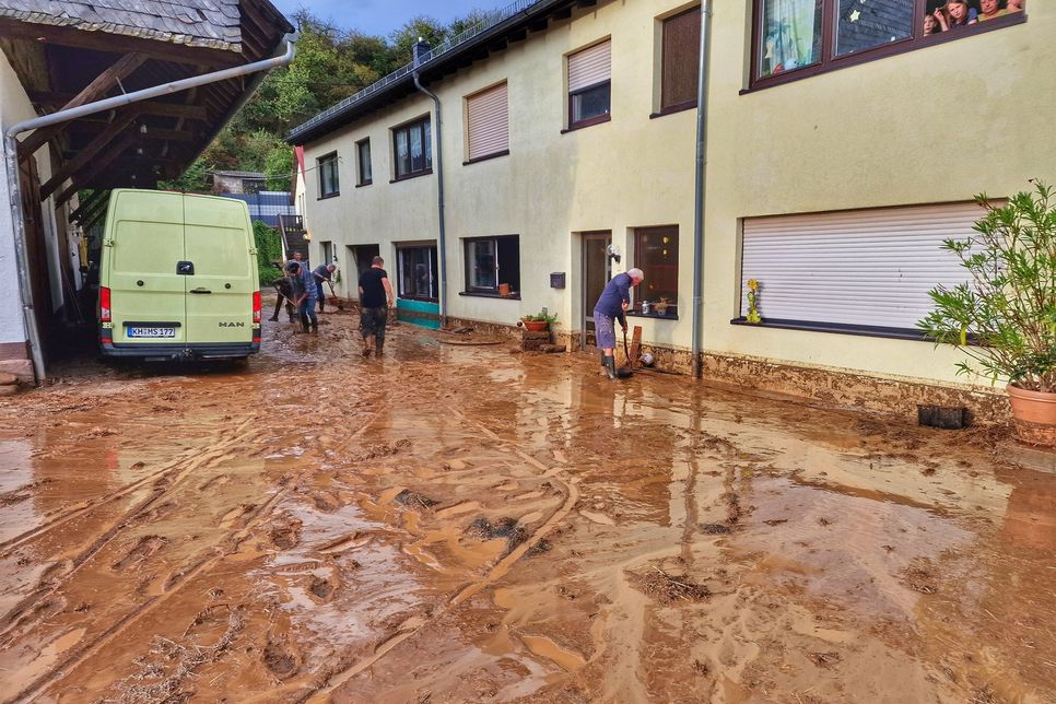 Große Regenmengen innerhalb kürzester Zeit sorgten am Dienstag für Überflutungen in Seesbach und Umgebung.