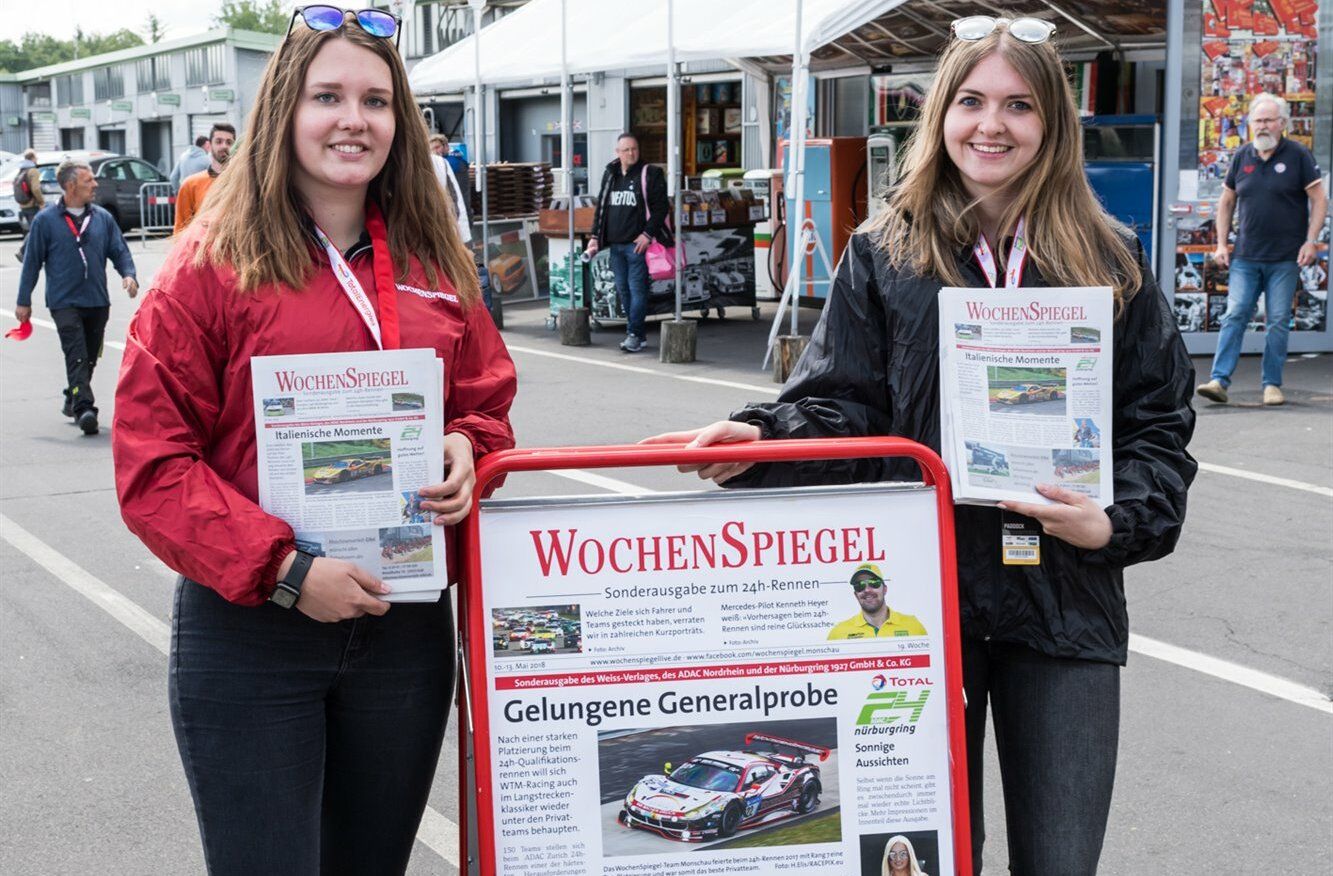 Jetzt gibt das brandaktuelle WochenSpiegel-Sonderheft zum 24h-Rennen in gedruckter Form direkt auf dem Nürburgring!