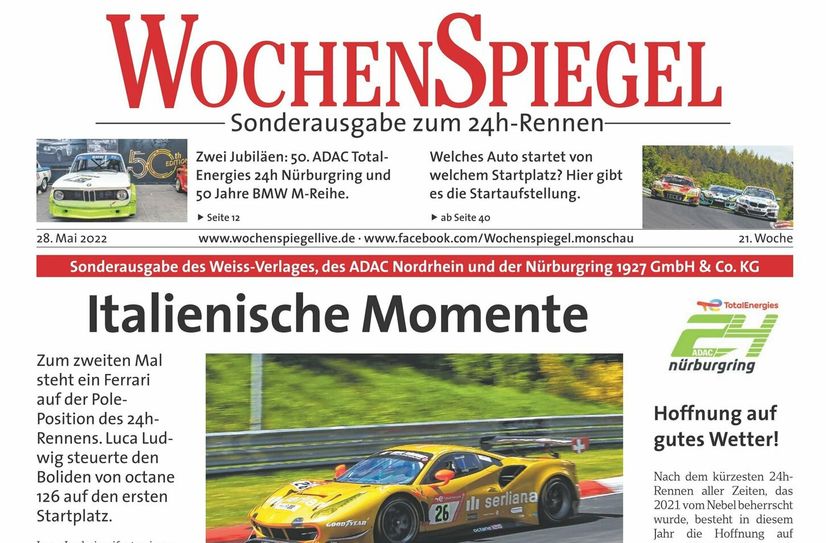 Frisch aus der Druckerpresse: das WochenSpiegel-Sonderheft zum 24h-Rennen!