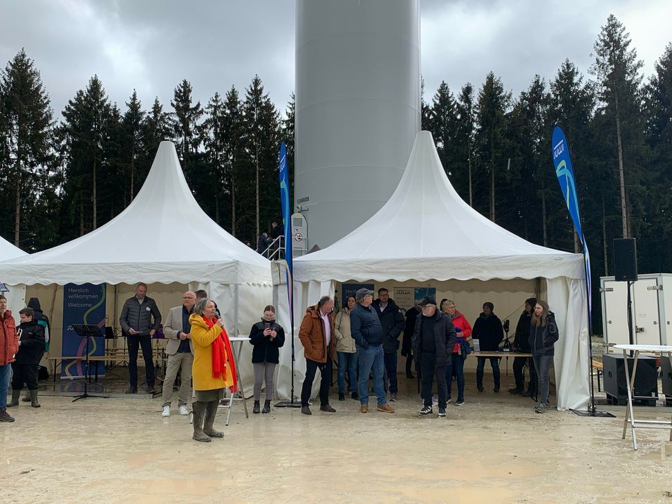 Eröffnungsfeier Windpark Bescheid Süd. Impressionen vom Fest.