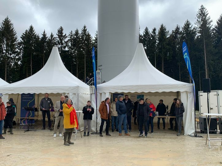 Eröffnungsfeier Windpark Bescheid Süd. Impressionen vom Fest.