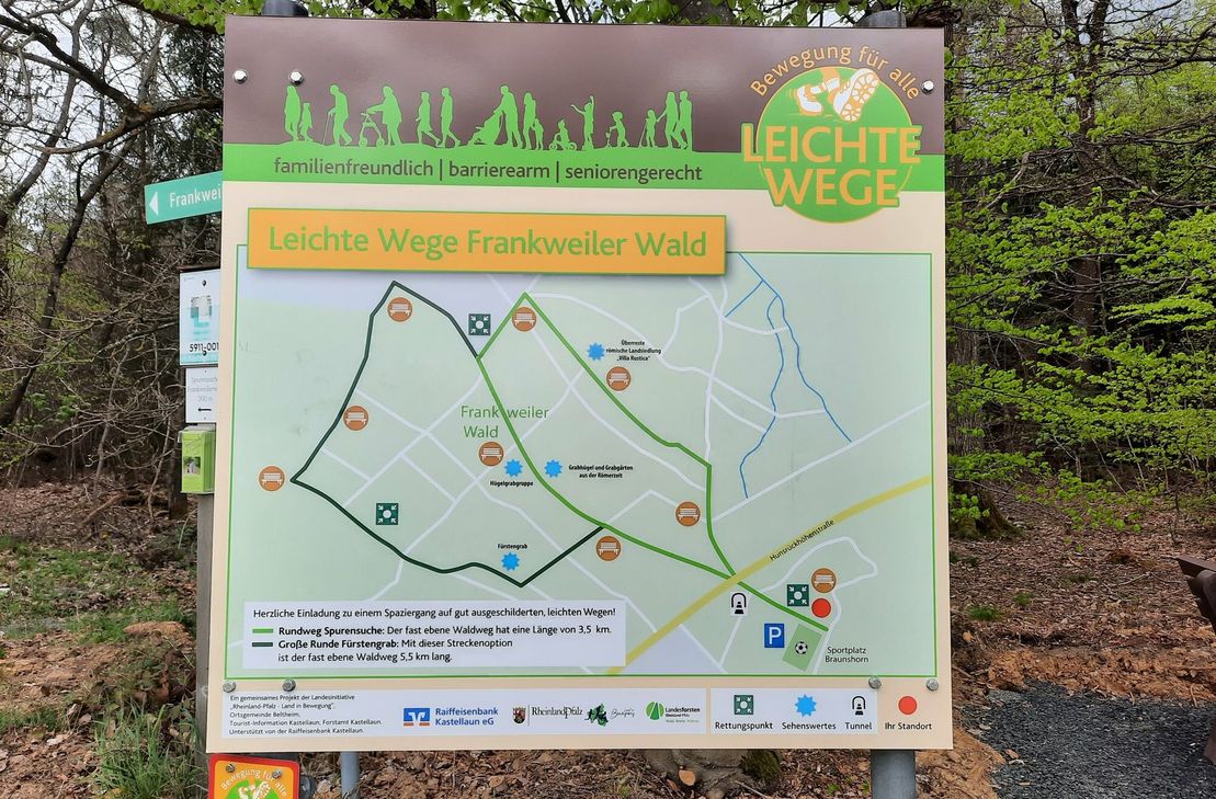 Der Weg "Spurensuche im Frankweiler Wald" wurde eröffnet.