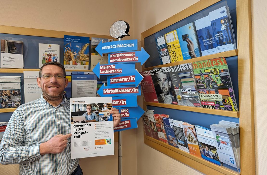Christian Weirich ist begeistert von dem Konzept der Praktikumswochen: „Die Aktion ist einfach und schlank organisiert und ein toller Weg um den ersten Schritt zu neuen Ausbildungsverhältnissen zu ermöglichen.“