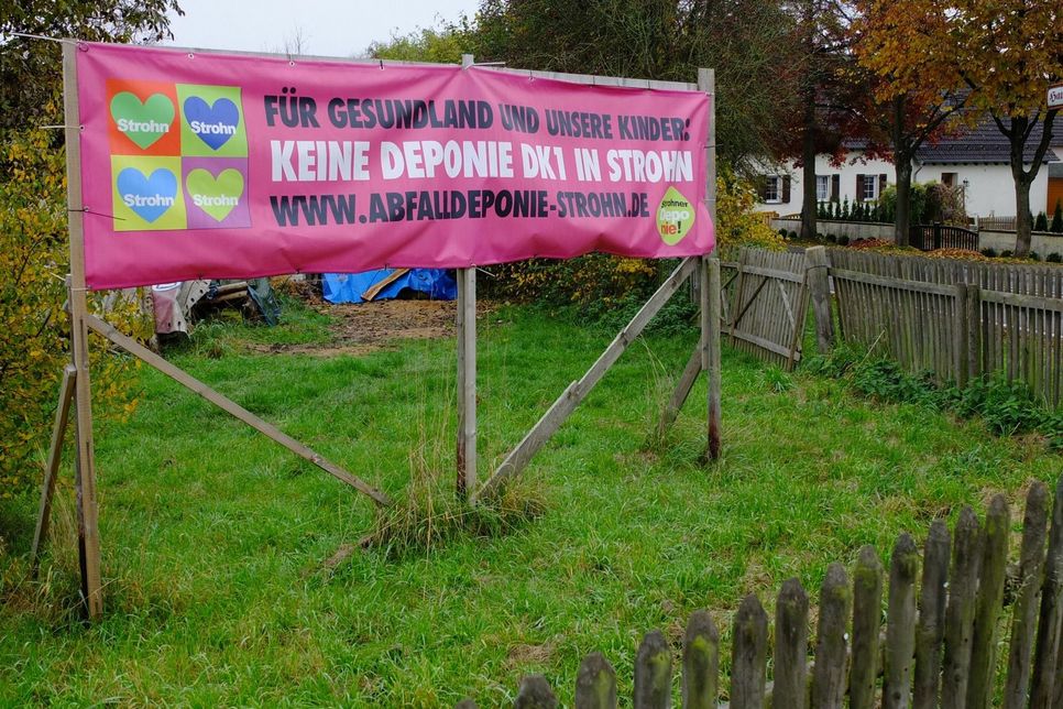 Viele Bürger haben in den vergangenen Jahren gegen die Deponie-Pläne in Strohn protestiert. Foto: Archiv