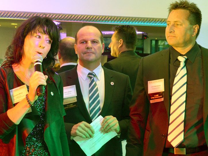 Der Vorstand des Trierer BNI-Chapters: v.l. Dorothee Müller, Vorsitzender Ralf Jakob und Lars Mehrmann. Foto: Fin