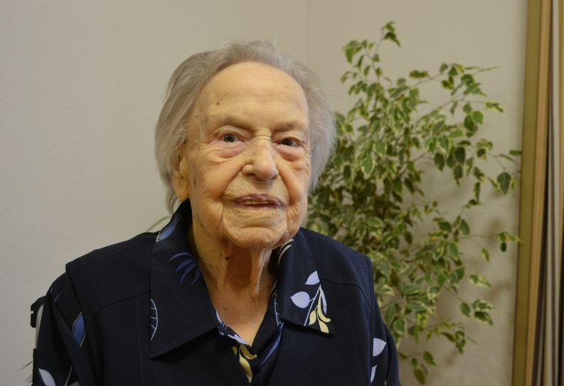 Margareta Reinery konnte am 3. November 2018 ihren 105. Geburtstag feiern. Sie ist damit die älteste Bewohnerin der Gemeinde Dahlem. mn-Foto