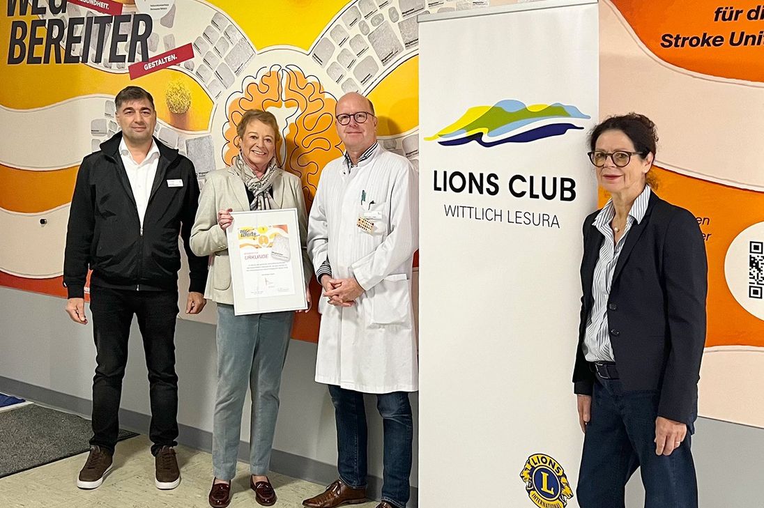 Unterstützt das Wegbereiter-Projekt "Erweiterung der Schlaganfall-Station" im Verbundkrankenhaus Bernkastel-Wittlich: der Lions-Club Wittlich-LESURA