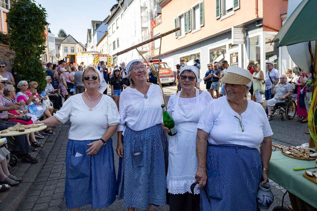 Kulturgruppe Schillingen beim Festumzug im vergangenen Jahr.