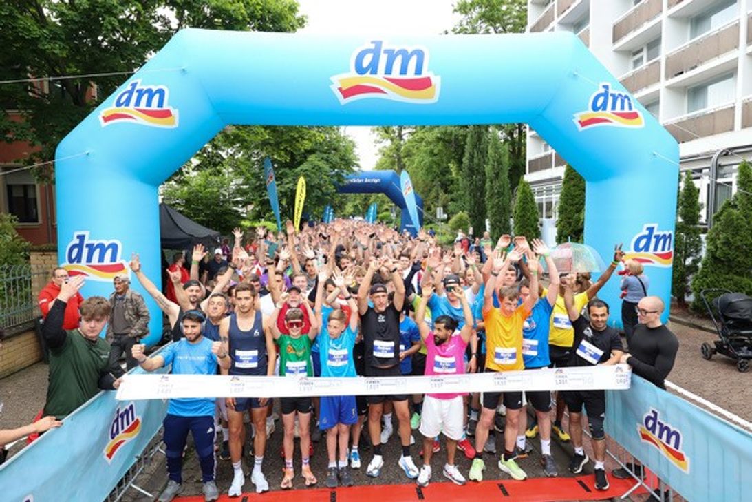 Jubel kurz vor dem Start.