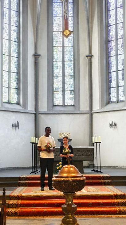 Die Nachwuchsmusiker Benjamin Elvermann (Orgel) und Stella Rüther (Violine) begeisterten in der Pfarrkirche St. Nikolaus in Kottenheim mit ihrem Konzert „Pipe Dreams“.