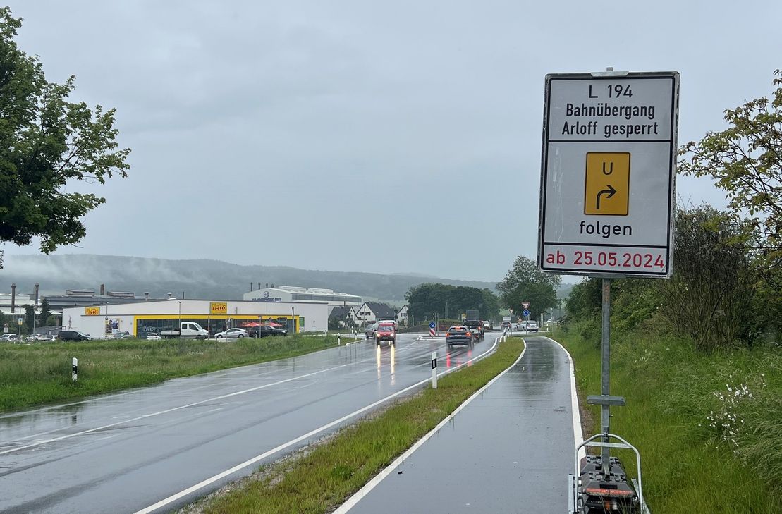 Die L 194 im Bereich des Hammerwerks in Arloff wird für einige Tage gesperrt.