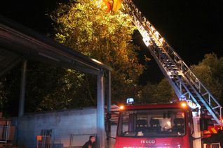 Die Feuerwehrübung fand auf dem Geländes des Bauhofes in Cochem statt.