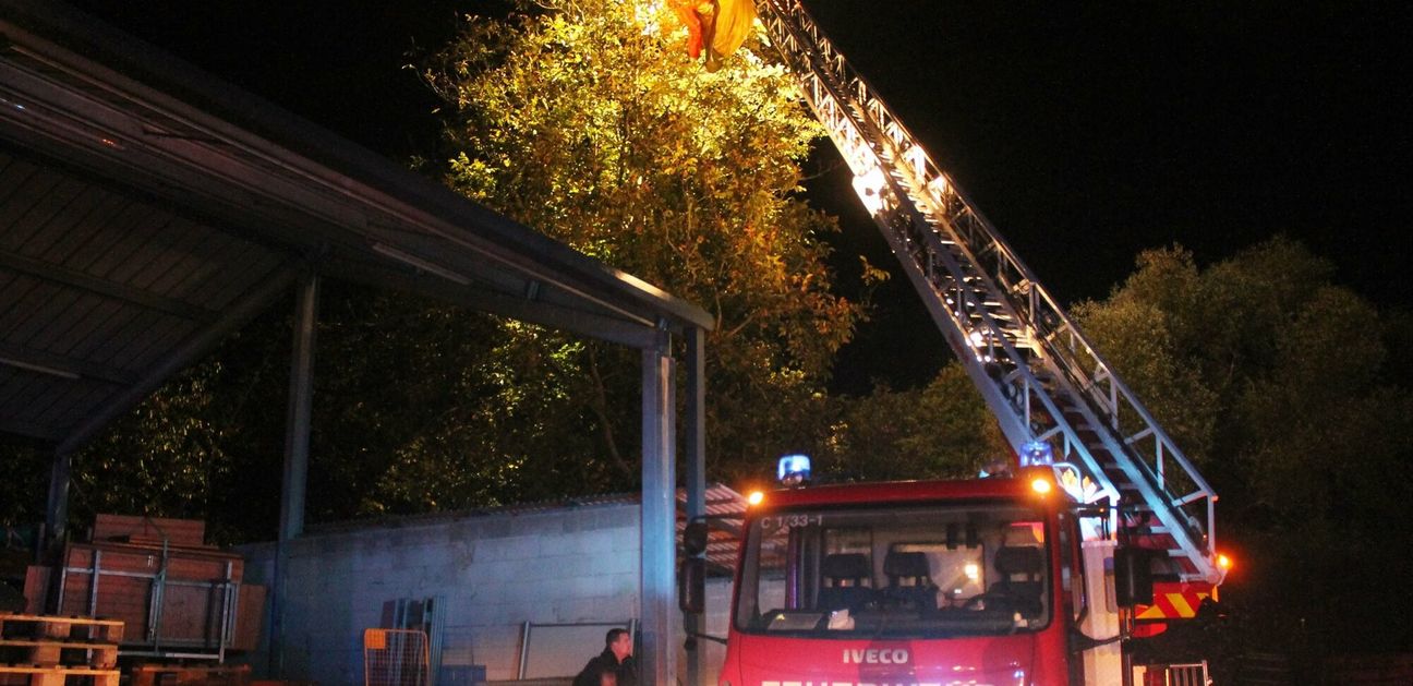 Die Feuerwehrübung fand auf dem Geländes des Bauhofes in Cochem statt.