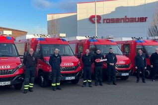 Bei der Firma Rosenbauer in St. Pölten wurde eine umfangreiche Einweisung vorgenommen.