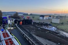 Am frühen Samstagmorgen ereignete sich der Unfall auf der B 262.