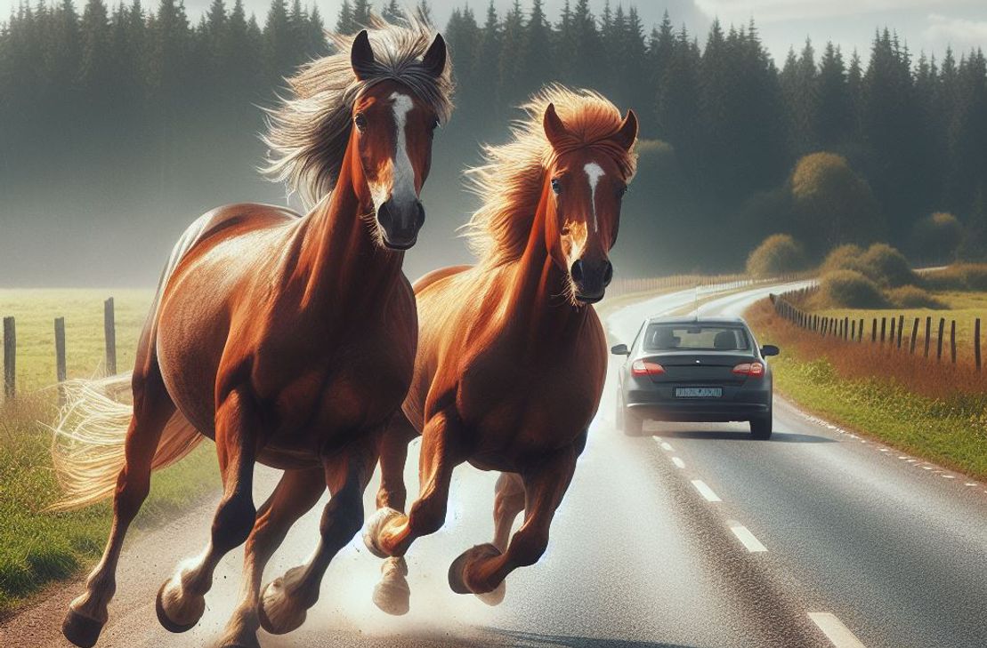 Mit vereinten Kräften konnten die Pferde wieder eingefangen und zurück auf ihre Koppel gebracht werden. Eines davon wurde bei dem Unfall allerdings schwer verletzt.