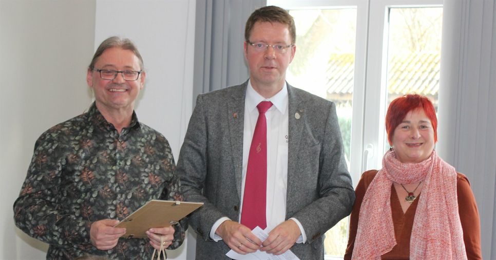 Dank an Thomas Siessegger (v.l.): Thomas Siessegger, Marcus Heintel, Gudrun van Brandwijk.