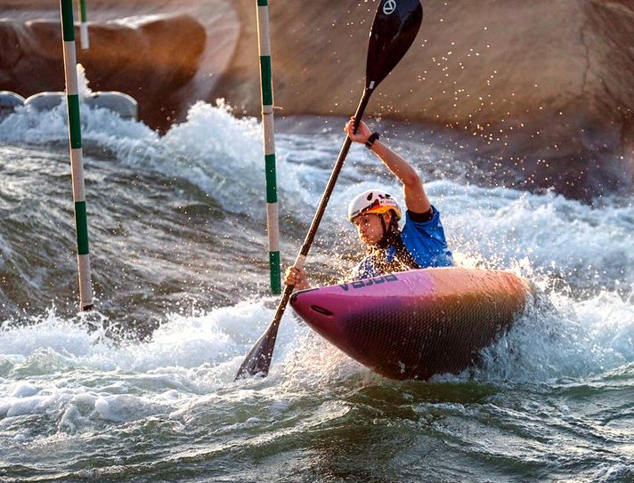 Ricarda Funk beim Australian Kanu Slalom Open.  Foto: Rebekka Anton