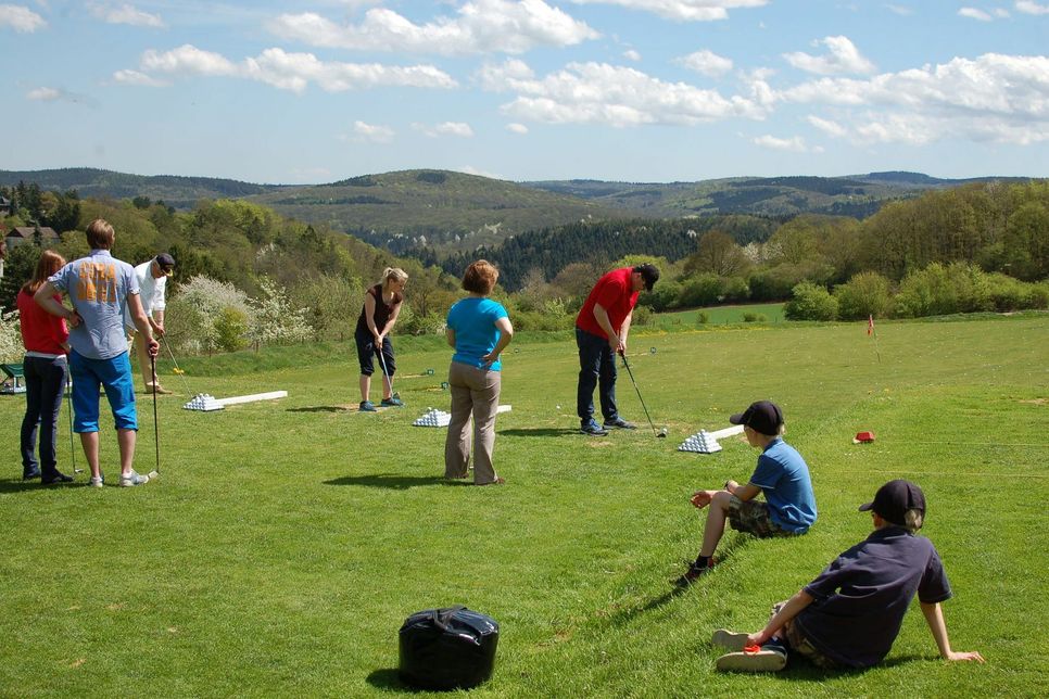 Viel Spaß hatten die Teilnehmer am Golf-Erlebnistag.