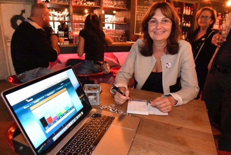 Mechthild Heil (CDU) freut sich über das Wahlergebnis. Foto: Walz