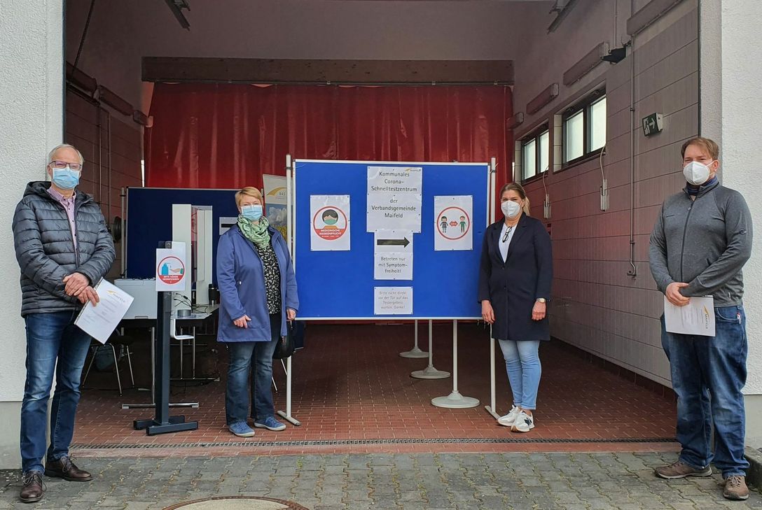 Das Corona-Testzentrum der VG Maifeld befindet sich im Feuerwehrhaus in Polch.