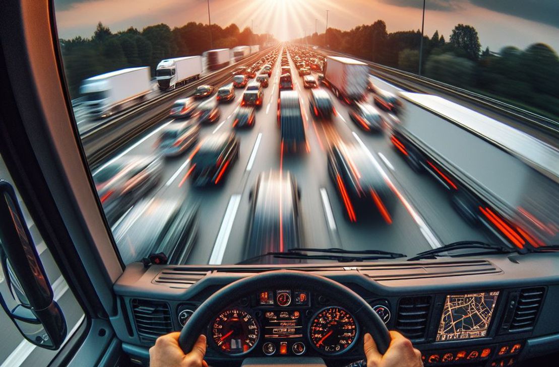 Der Fahrer eines Lkw hatte offenbar das Ende eines Staus übersehen. Bei dem anschließenden Crash wurden zwei Personen verletzt.