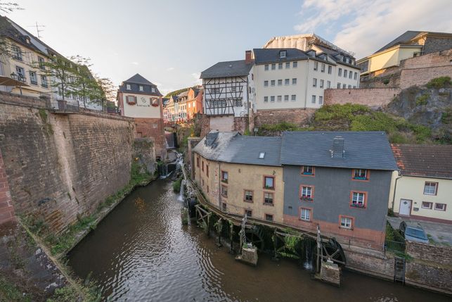 Blick auf den Wasserfall.