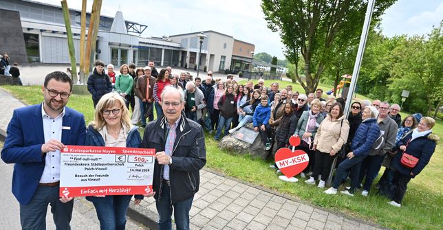 Freude über die Unterstützung der Kreissparkasse Mayen.