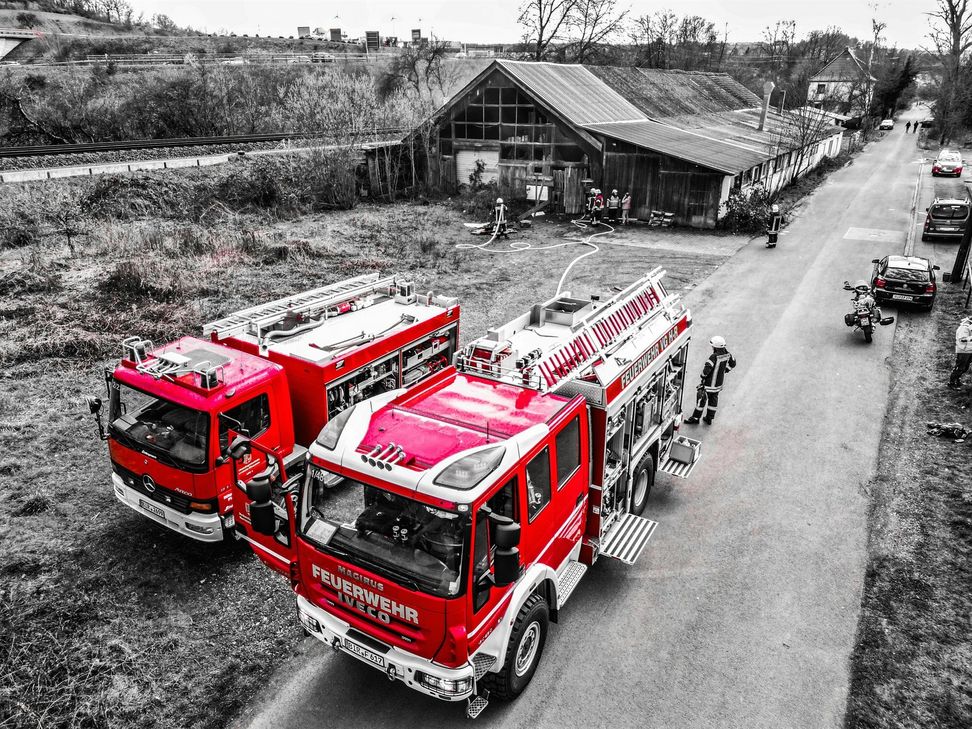 Feuer im alten Sägewerk Fischbach. War es Brandstiftung?