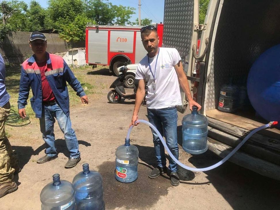 Nach dem Staudammbruch: Caritas Ukraine leistet Nothilfe im Flutgebiet.