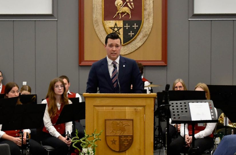 Für ihn war es das erste Neujahrsgespräch als Bürgermeister der Verbandsgemeinde Prüm: Dr. Johannes Reuschen.