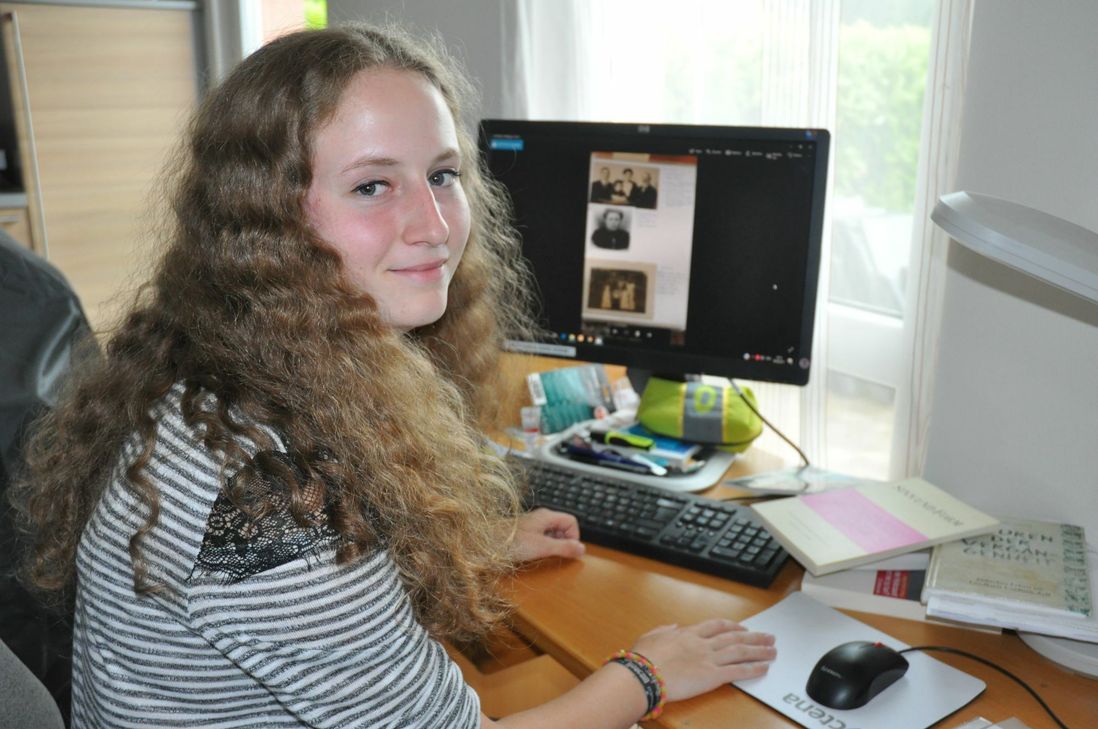 Die Schülerin setzte sich nicht nur mit der Familiengeschichte der Geisels, sondern auch mit der Erinnerungskultur auseinander.