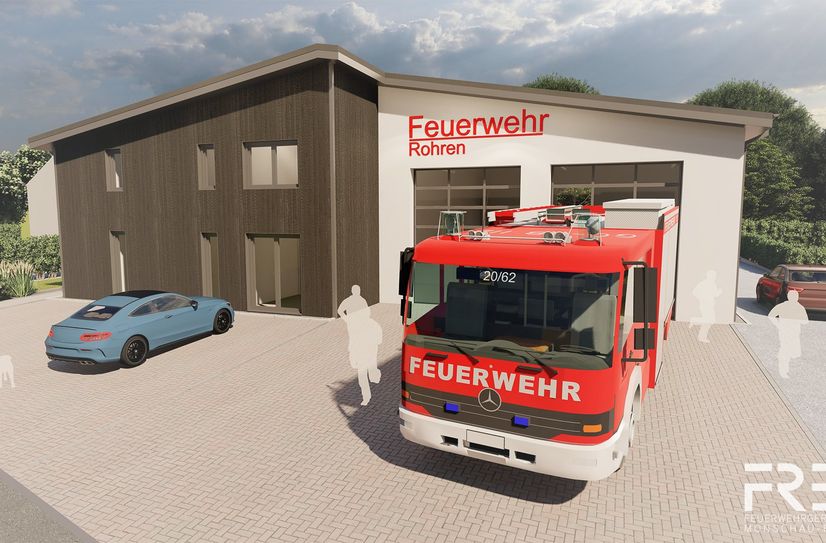 Das Feuerwehrgerätehaus in Rohren nicht schon konkrete Züge an - auf Hargard ist man noch in der Planungsphase.