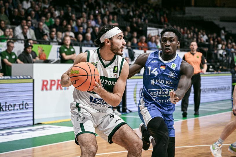 Der 26-jährige US-Amerikaner mit der Nummer 4 bei den Gladiators Trier: Clay Guillozet.