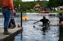 Nicht selten kippten die "Boote" auch mal um.