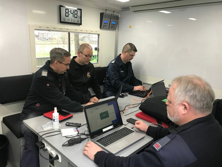 Der Führungsstab der Freiwilligen Feuerwehren hat die Arbeit aufgenommen.