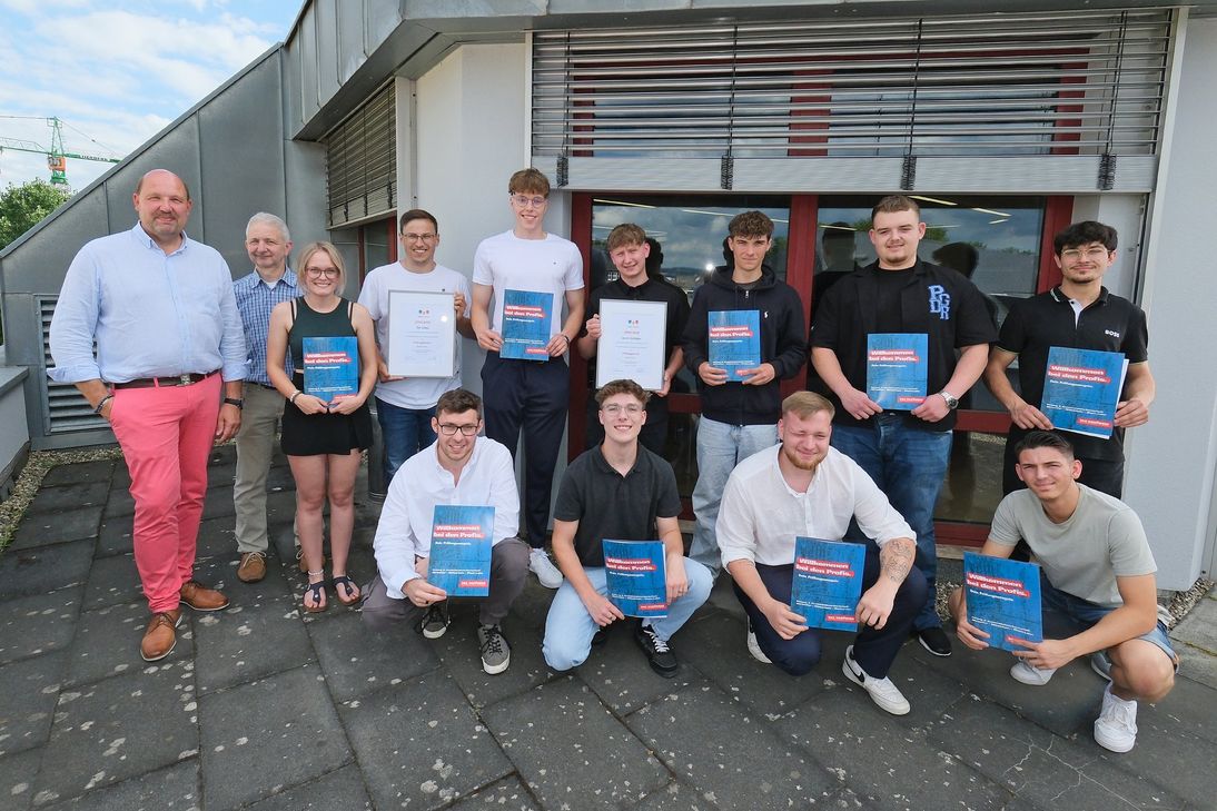 Berufsstart für die  jungen Malergesellen.