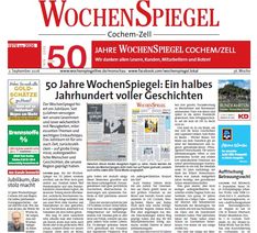 Seit 50 Jahren auf dem Markt: Der Cochem-Zeller Wochenspiegel.