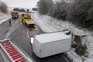 Glück gehabt: Der Fahrer blieb bei dem Unfall unverletzt.