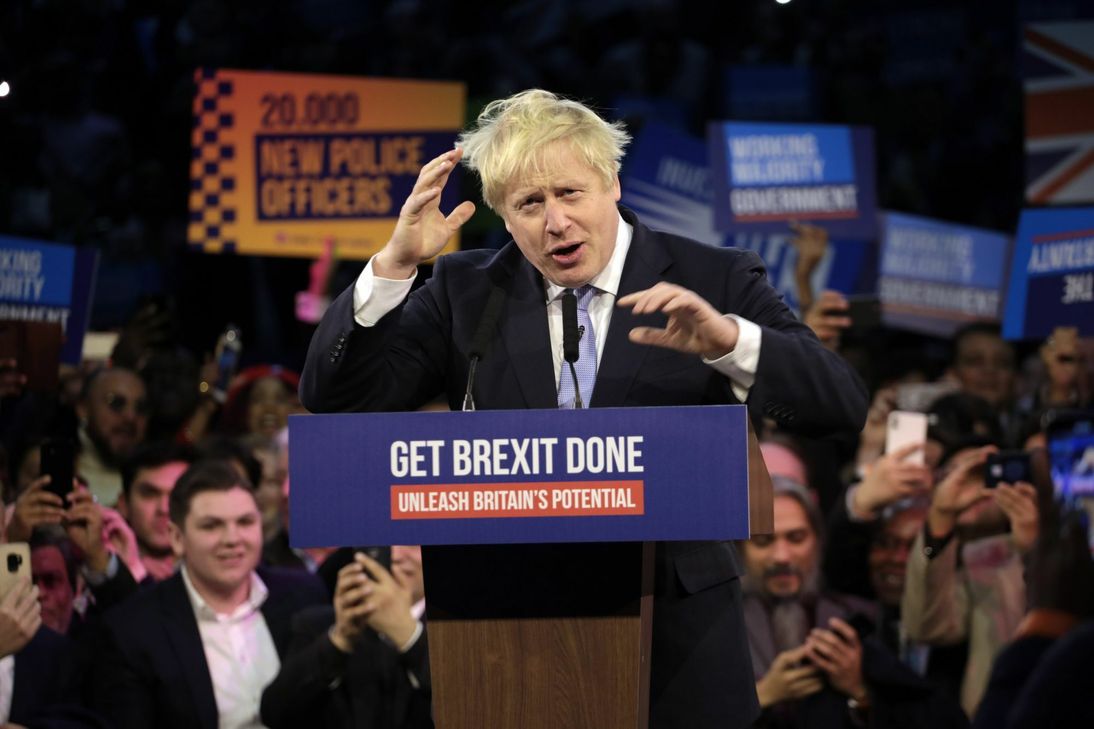 Briten-Premier Boris Johnson will den Brexit stemmen. Foto: imago / UPI Photo